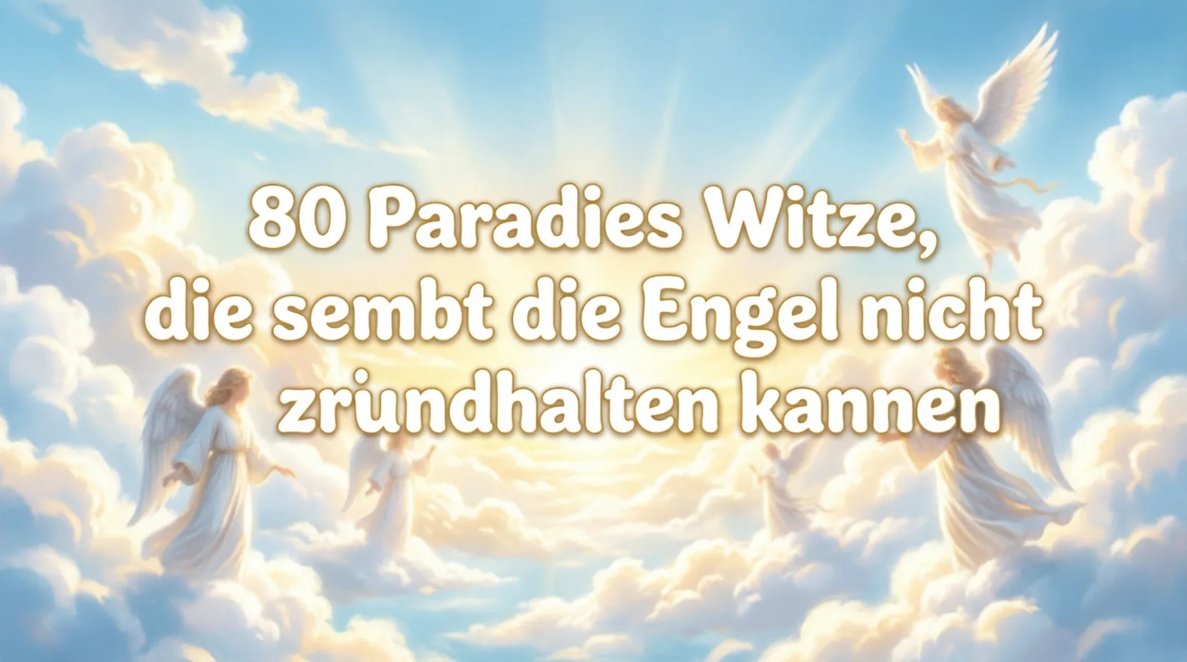80 Paradies Witze, die selbst die Engel nicht zurückhalten können witze paradies
